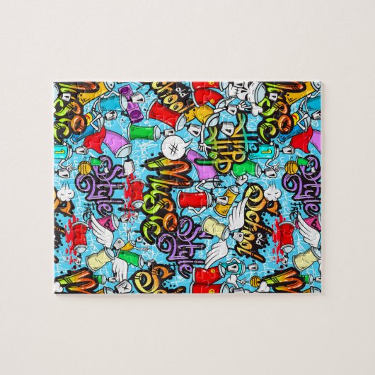 Old School Graffitti Puzzle (Horizontal)