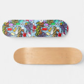 Old School Graffitti Skateboard (Horizontal)