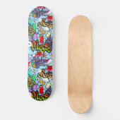 Old School Graffitti Skateboard (Vorderseite)