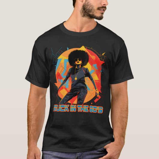 Old School Hip Hops Afro Mädchen Freundin T-Shirt (Vorderseite)