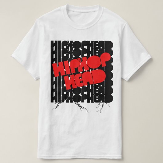 Old School Hiphop Head T - Shirt (Design vorne)