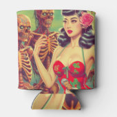 Old School Horror Girl Dosenkühler (Rückseite)