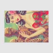 Old School Horror Girl Seidenpapier (Vorderseite)