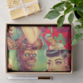 Old School Horror Girl Seidenpapier (Geschenk)