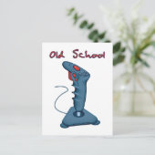 Old School Joystick Postkarte (Stehend Vorderseite)