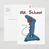 Old School Joystick Postkarte (Vorne/Hinten)