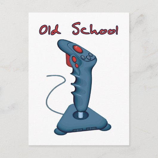Old School Joystick Postkarte (Vorderseite)