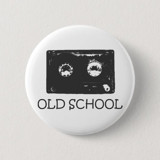 Old School Kasseette! Button (Vorderseite)