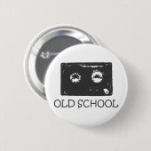 Old School Kasseette! Button (Vorne & Hinten)