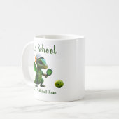 Old School Kids Dragon X Pickleball Team Tshirts Kaffeetasse (Vorderseite Links)