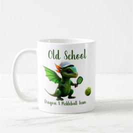 Old School Kids Dragon X Pickleball Team Tshirts Kaffeetasse