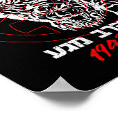 Old School Krav Hebrew Logo Tiger Women &amp; Men  Poster (Ecke)