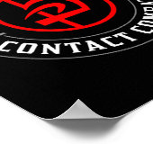 Old School Krav Hebrew Symbol Logo Women &amp; Men Poster (Ecke)