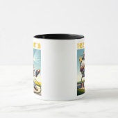Old School Mann bewässert Rasen Tee Tasse (Zentrum)