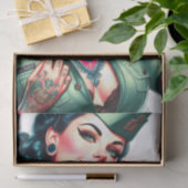 Old School Militär Pinup Seidenpapier (Geschenk)