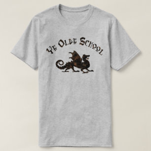 Old School - Mittelalterlicher Drache König Artus  T-Shirt