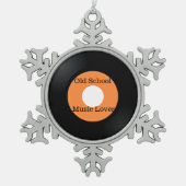 Old School Music Lover Ornament (Vorderseite)