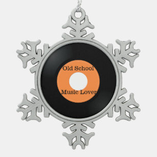Old School Music Lover Ornament