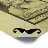 Old School Mustaches - guter Spaß für Bars n More Poster (Ecke)