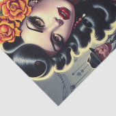 Old School Niedlich Goth Girl Seidenpapier (Ausschnitt)