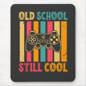 Old School noch Cool Retro Gamer Mousepad (Vorne)