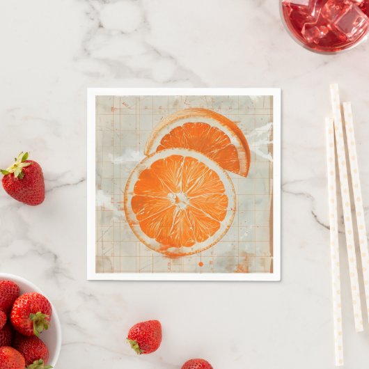 Old School Orange Serviette (Beispiel)