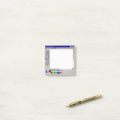 Old School Paint Windows Bildschirm Post It Hinwei Post-it Klebezettel (Auf Schreibtisch)