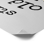 Old School Pencil Funny Poster Spaß (Ecke)