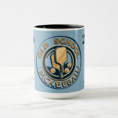 Old School Pickleball  clock mug Tasse (Zentrum)