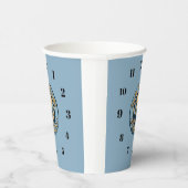 Old School Pickleball  clock paper caps Pappbecher (Rechts)