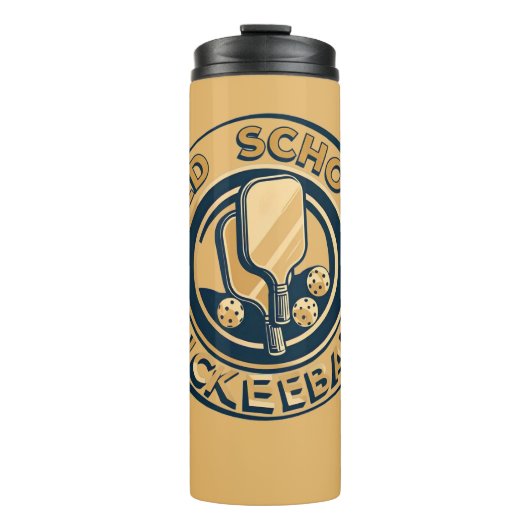 Old School Pickleball Paddle  Thermosbecher (Vorderseite)