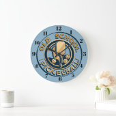 Old School Pickleball Wanduhr (Zuhause)