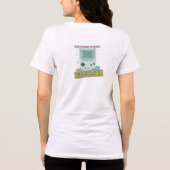 Old School Player 1990er Retro-Gaming-Design Tri-Blend Shirt (Rückseite)