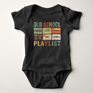 Old School Playlist Baby Bodyanzug Strampler