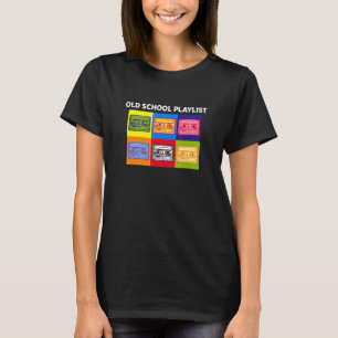 Old School Playlist Kassette Vintage Radio Re T-Shirt