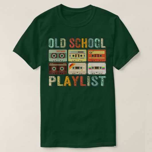 Old School Playlist T-Shirt (Design vorne)