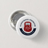 Old School Premium True 1953 Elite Fitness Club Button (Vorne & Hinten)