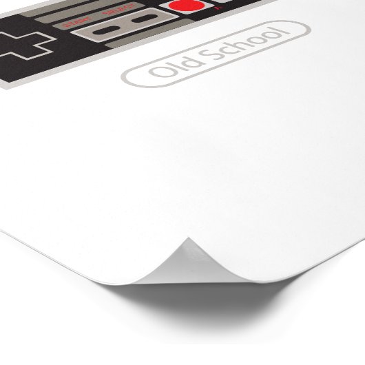 Old School Print Poster (Ecke)