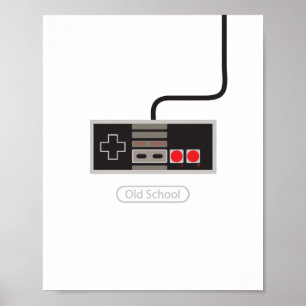 Old School Print Poster
