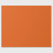 Old School Pumpkin Gewürz Orange Solid Color Geschenkpapier (Flach)