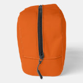 Old School Pumpkin Gewürz Orange Solid Color Waschbeutel (Rechts)