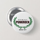 Old School Punkrock since 1977 Button (Vorne & Hinten)