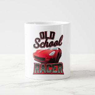 Old School Racer Logo Jumbo-Tasse
