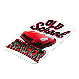 Old School Racer-Logo Magnet