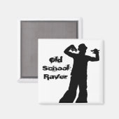 Old School Raver Magnet (Vorderseite/Rückseite)