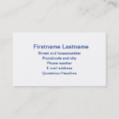 Old School Red Business Cards | Alte Skool-Geschen Visitenkarte (Rückseite)