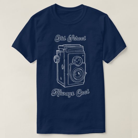 Old School Reflex Camera Fotograf 2 T-Shirt (Design vorne)