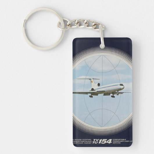 Old School Retro Airliner Schlüsselanhänger (Vorderseite)