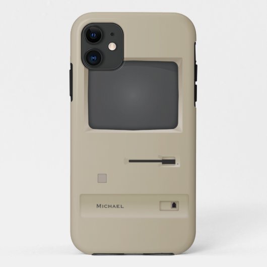 Old School Retro PC Computer Case-Mate iPhone Hülle (Rückseite)