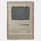 Old School Retro PC Decke (Vorderseite Vertikal)